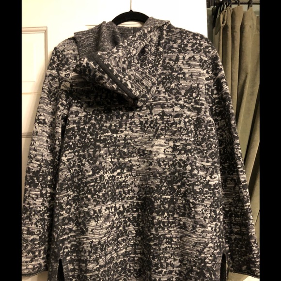 J Jill mid length cardigan with hood - Picture 3 of 4